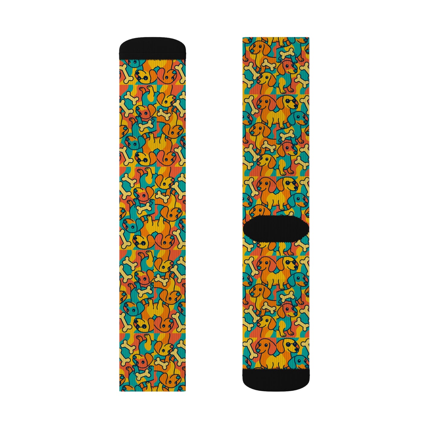 Colorful Cartoon Patterned Socks, Fun Gift for Friends, Casual Wear, Birthday Present, Vibrant Homewear