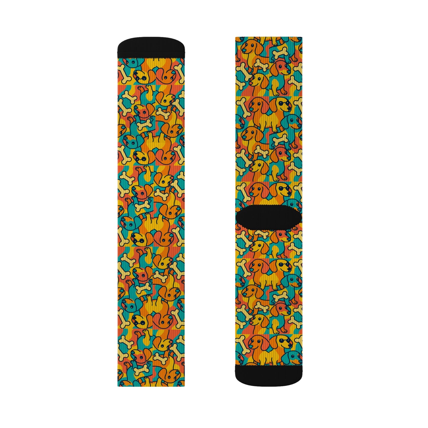 Colorful Cartoon Patterned Socks, Fun Gift for Friends, Casual Wear, Birthday Present, Vibrant Homewear