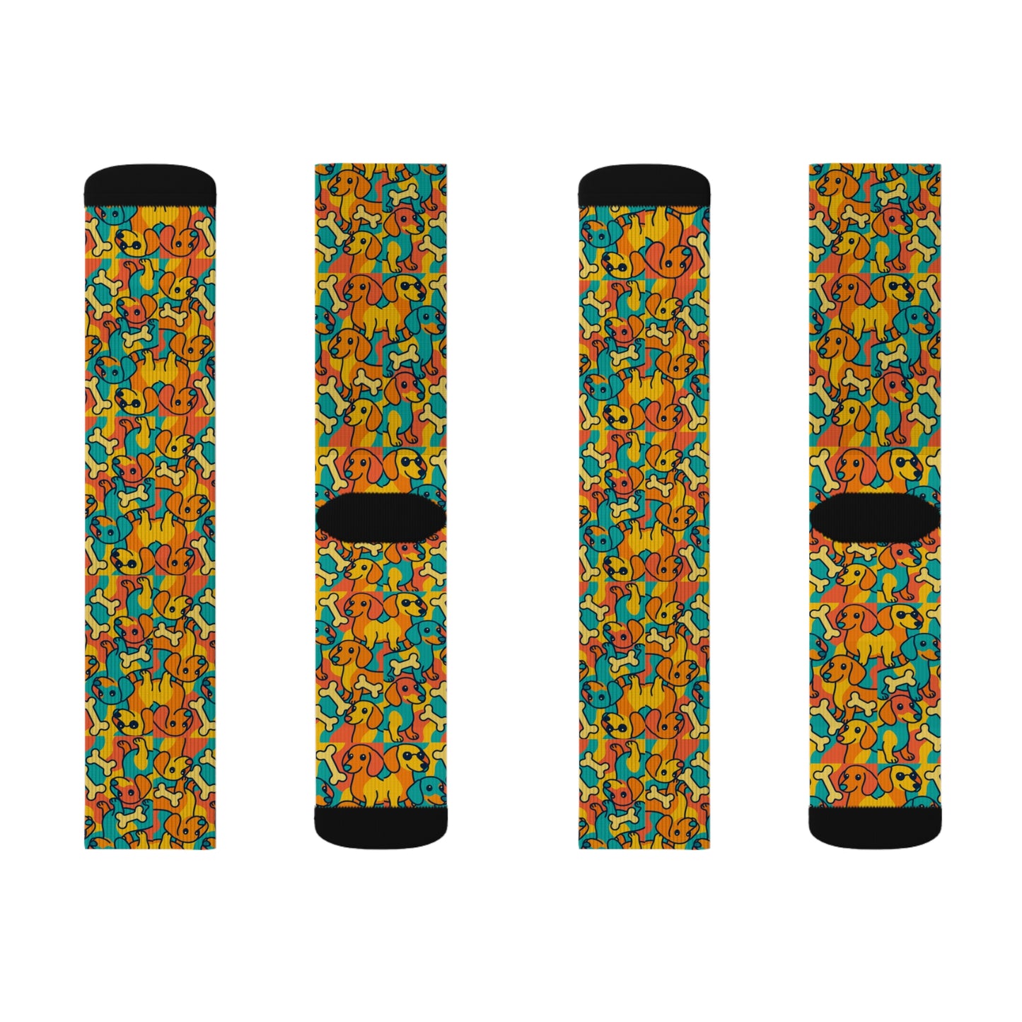 Colorful Cartoon Patterned Socks, Fun Gift for Friends, Casual Wear, Birthday Present, Vibrant Homewear
