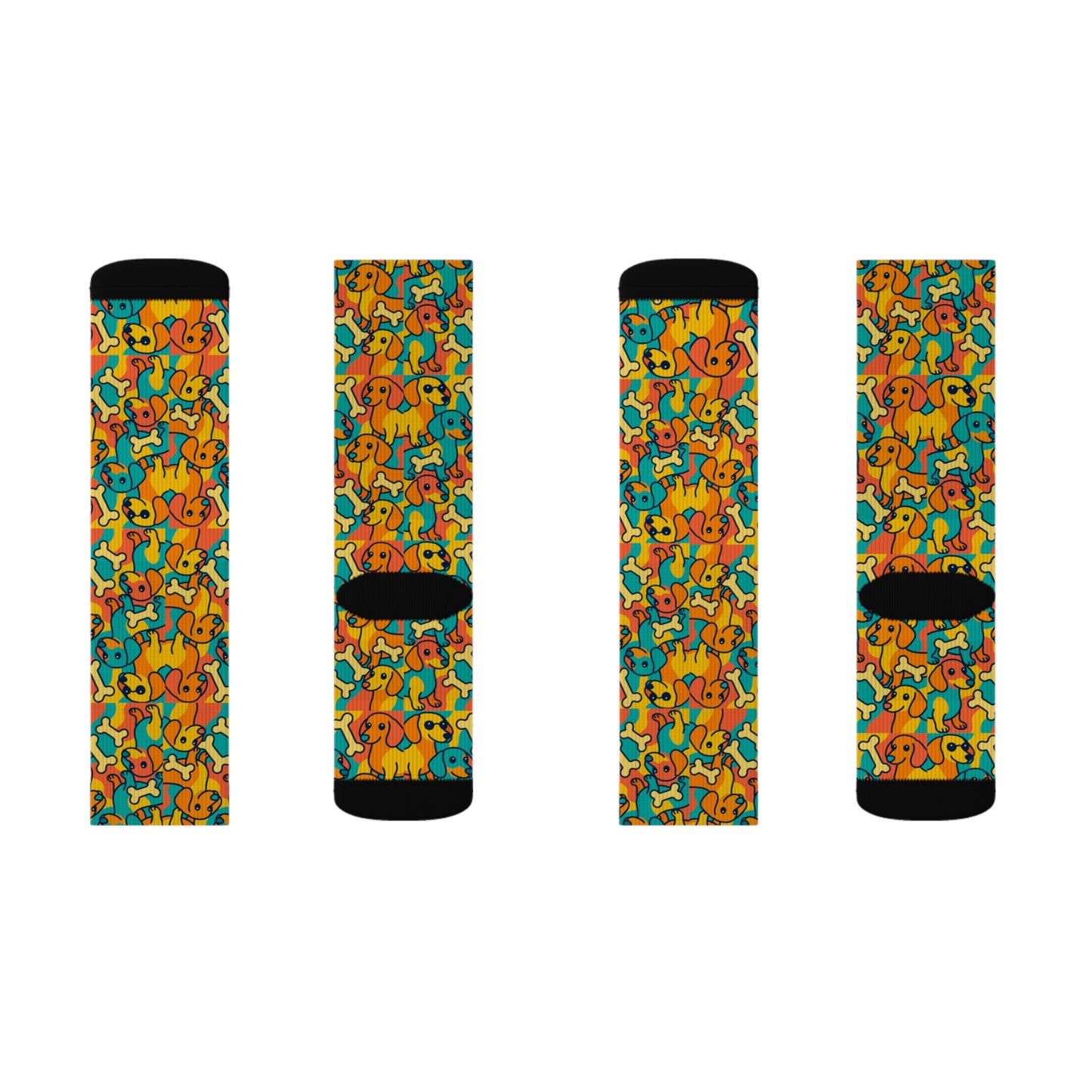 Colorful Cartoon Patterned Socks, Fun Gift for Friends, Casual Wear, Birthday Present, Vibrant Homewear