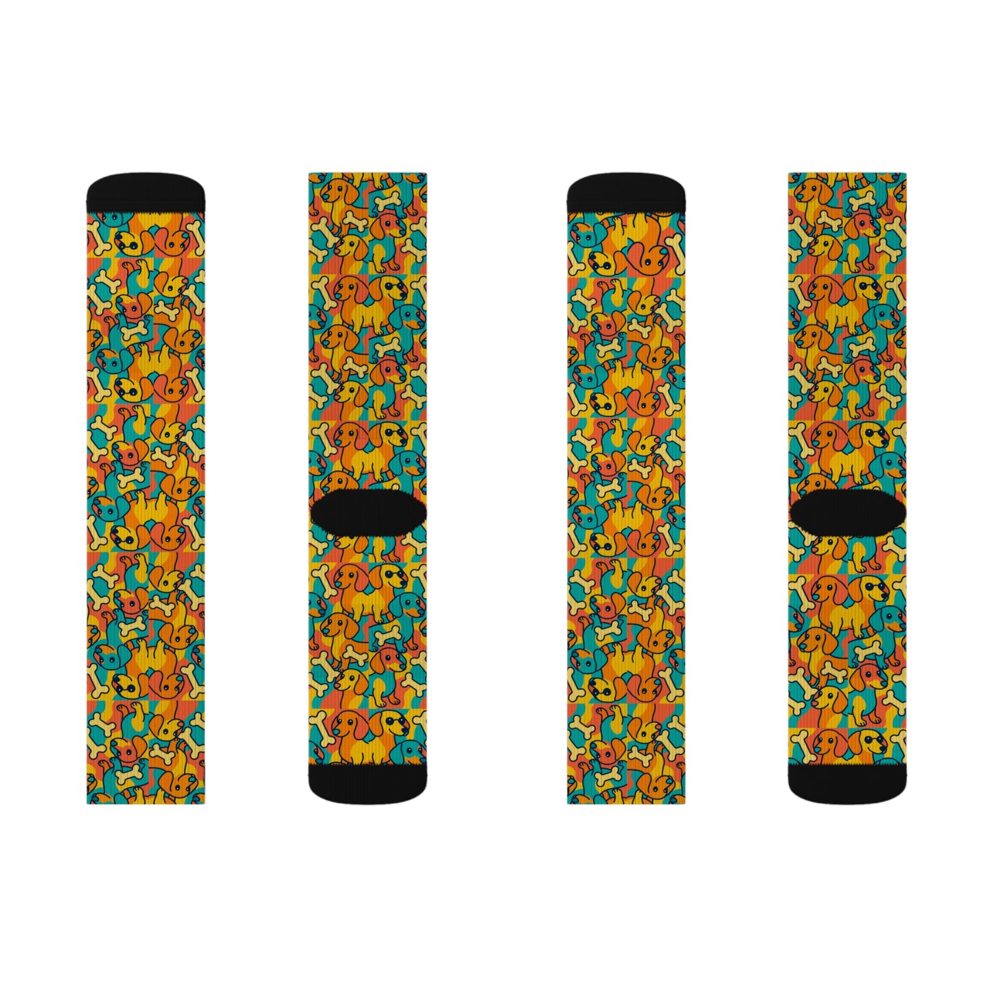Colorful Cartoon Patterned Socks, Fun Gift for Friends, Casual Wear, Birthday Present, Vibrant Homewear